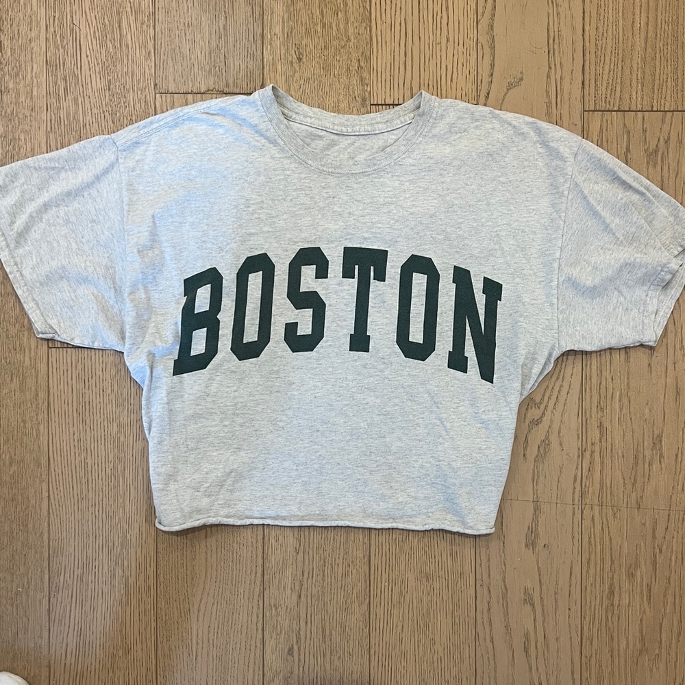 Brandy Melville oversized cut off tee